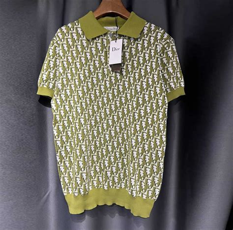 dior polo green|christian dior men polo shirt.